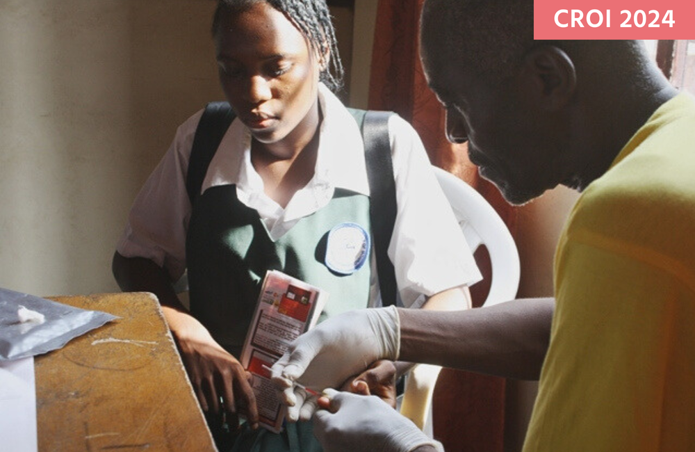 A Liberian student being tested for HIV. Image by Bill Diggs. Creative Commons licence.