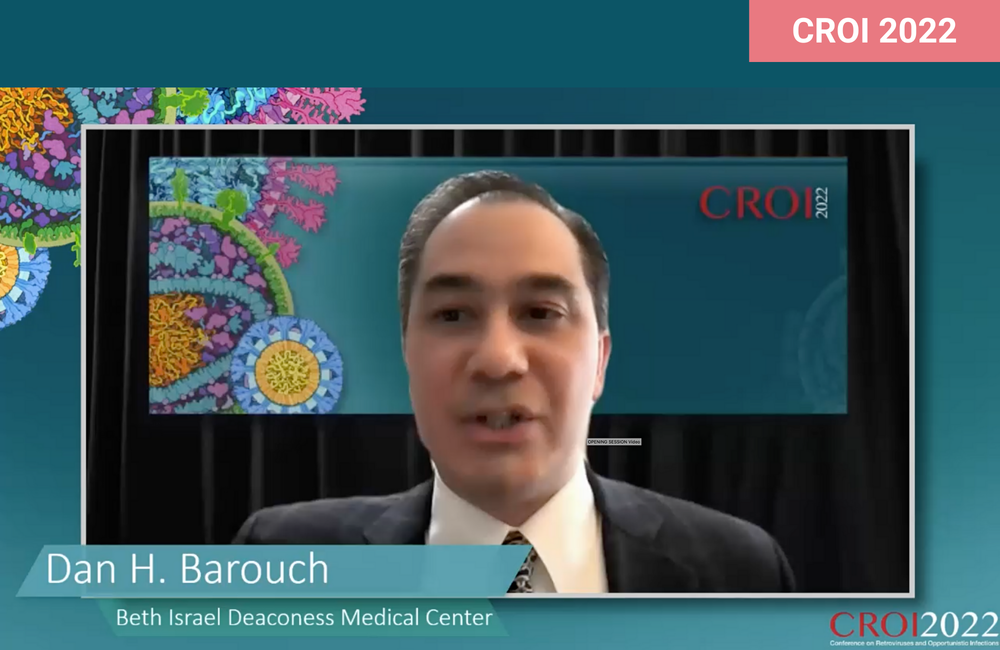 Professor Dan Barouch at CROI 2022.