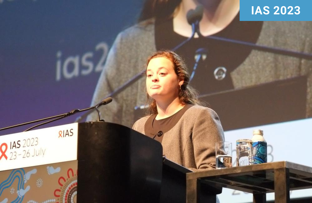 Dr Gabriela Cromhout at IAS 2023. 