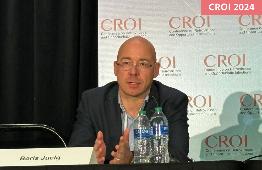 Dr Boris Juelg at CROI 2024. Photo by Krishen Samuel.