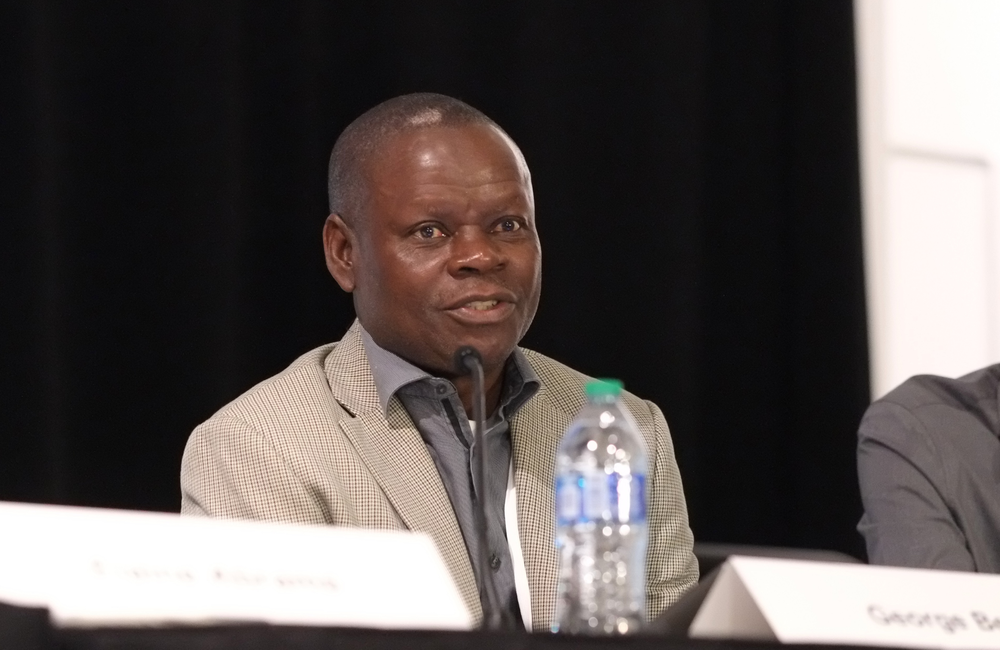 Dr George Bello at CROI 2024. Photo by Roger Pebody.