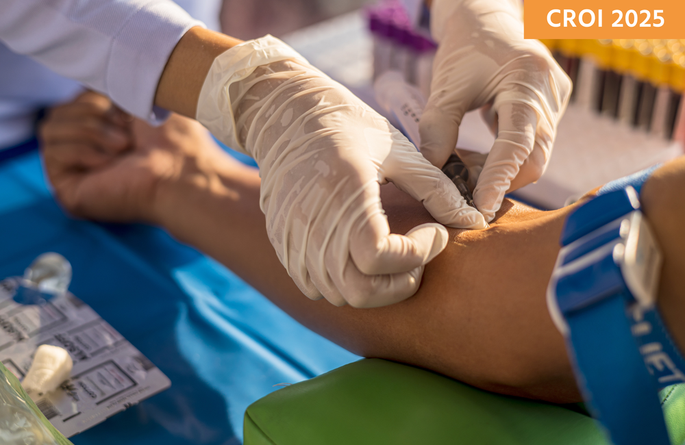 A person having a blood test.